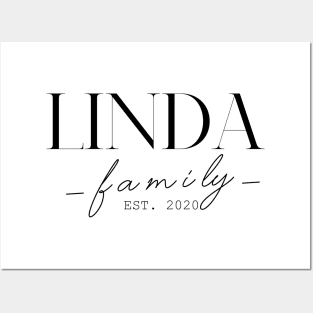 Linda Family EST. 2020, Surname, Linda Posters and Art